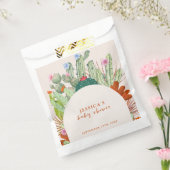 Boho Cactus Arch Desert Pampas Baby shower Bedankzakje (Gezegeld)