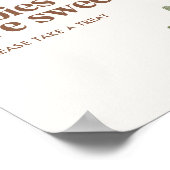 Boho Cactus Baby shower Baby's zijn lief teken Poster (Hoek)