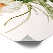 Boho Cactus Baby shower Welkomstteken Poster (Hoek)