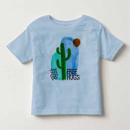 Boho cactus baby Tshirt (Voorkant)