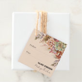 Boho Cactus Boho Price Label Dank zakelijk (In situ)