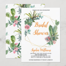 Boho Cactus Bridal Shower