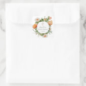 Boho Cactus Bruidsuitnodiging Vierkante Sticker (Tas)