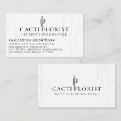 Boho Cactus Desert Flower Abstract Visitekaartje (Voorkant / Achterkant)