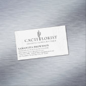 Boho Cactus Desert Flower Magnetisch Visitekaartje (Voorbeeld)