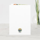 Boho Cactus Destination Wedding Passport QR-code (Achterkant)