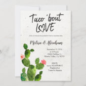 Boho Cactus Engagement Party-kaart Kaart (Voorkant)