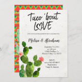 Boho Cactus Engagement Party-kaart Kaart (Voorkant / Achterkant)