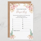 Boho Cactus Floral raad eens wat er in de luierzak (Voorkant / Achterkant)