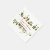 Boho Cactus Floral Rustic Servet (Hoek)