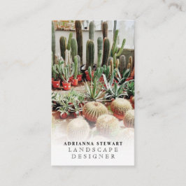 Boho cactus foto logo landschapsontwerper visitekaartje