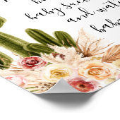 Boho Cactus Gold Neem een Baby Succulent Poster (Hoek)