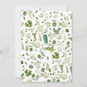 Boho cactus groene tropische woestijn Sweet 16 Kaart (Achterkant)