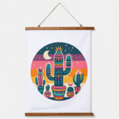 Boho Cactus Hangend Wandkleed (Voorkant)