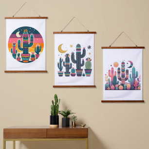 Boho Cactus Hangend Wandkleed