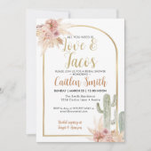 Boho Cactus Liefde en Tacos Vrijgezellenfeest Uitn Kaart (Voorkant)