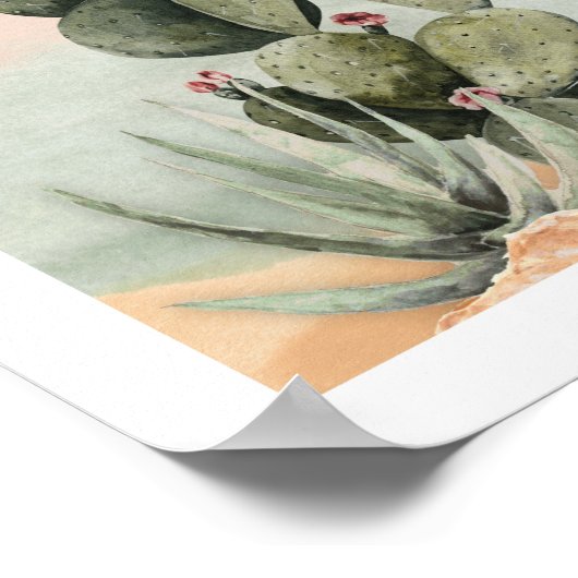 Boho Cactus Nursery Poster (Hoek)