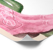 Boho cactus pampas laarzen baby welkomstdouche poster (Hoek)