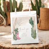 Boho cactus pampas laarzen woestijn baby shower bedankzakje