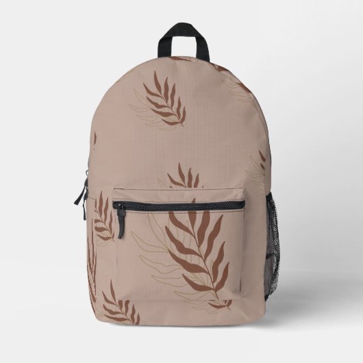 Boho Cactus Pattern Rugzak, Woestijnvibes Bedrukte Rugzak (Voorkant)