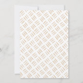 Boho Cactus Pink Gold Girl Baby shower Kaart (Achterkant)