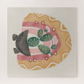 Boho Cactus regenboog: levendige woestijnvibes Legpuzzel (Horizontaal)