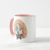 Boho Cactus regenboog: levendige woestijnvibes Mok (Voorkant links)
