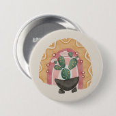 Boho Cactus regenboog: levendige woestijnvibes Ronde Button 7,6 Cm (Voorkant /achterkant)
