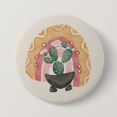Boho Cactus regenboog: levendige woestijnvibes Ronde Button 7,6 Cm (Voorkant)