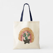 Boho Cactus regenboog: levendige woestijnvibes Tote Bag (Achterkant)