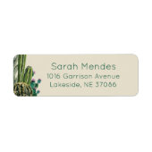 Boho Cactus Return Address Label (Voorkant)