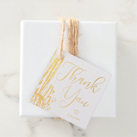 Boho Cactus Speciaal Gold Foil Hartelijk dank Labe Bedankjes Labels (Met doos)