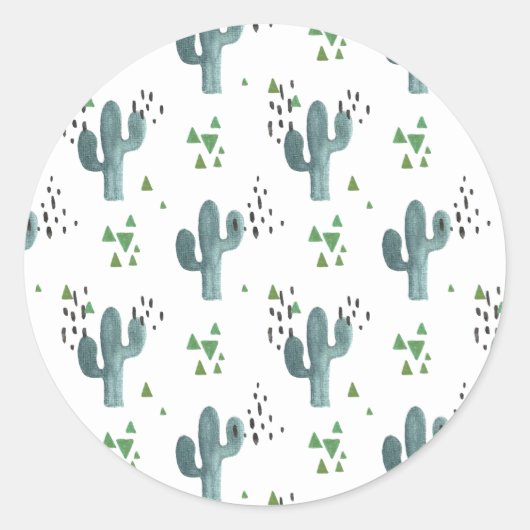 Boho Cactus Sticker (Voorkant)