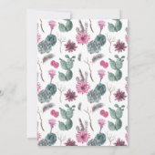 Boho Cactus, Succulent & Floral | Dank u wel Bedankkaart (Achterkant)