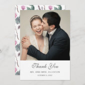 Boho Cactus, Succulent & Floral | Dank u wel Bedankkaart (Voorkant / Achterkant)