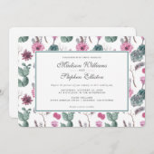 Boho Cactus, Succulent & Floral - Weddenschap Kaart (Voorkant / Achterkant)