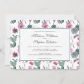 Boho Cactus, Succulent & Floral - Weddenschap Kaart (Voorkant)