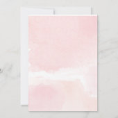 Boho cactus succulents Bridal Shower Invitation Kaart (Achterkant)