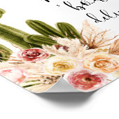 Boho Cactus Taco 'Bout delicious Sign' Poster (Hoek)