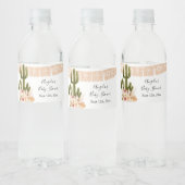 Boho Cactus Taco Bout Love Water Fles Label Waterfles Etiket (Flessen)