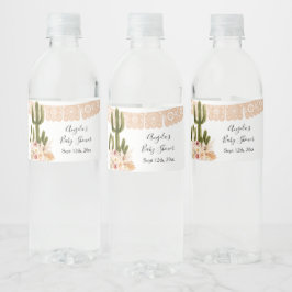 Boho Cactus Taco Bout Love Water Fles Label Waterfles Etiket