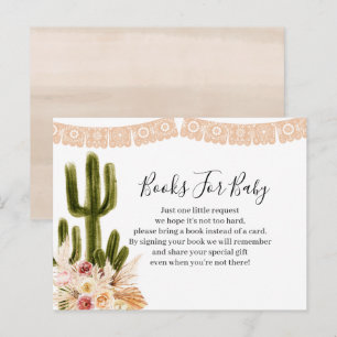 Boho Cactus Taco over de liefdesbloemen Boeken voo Uitnodiging Briefkaart