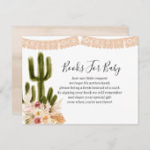 Boho Cactus Taco over de liefdesbloemen Boeken voo Uitnodiging Briefkaart (Voorkant / Achterkant)