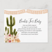 Boho Cactus Taco over de liefdesbloemen Boeken voo Uitnodiging Briefkaart (Voorkant)