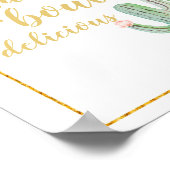 Boho Cactus Taco over heerlijk Poster (Hoek)