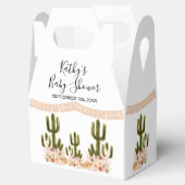 Boho Cactus Taco Over Liefde Baby shower Bedankdoosjes (Geopend)