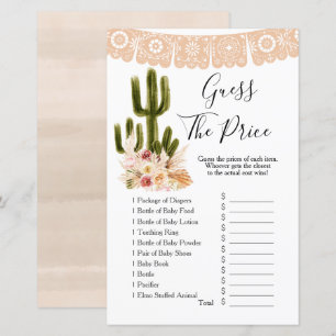 Boho Cactus Taco over liefde Raad eens prijs spel