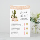 Boho Cactus Taco over liefde zei dat ze games zei (Staand voorkant)