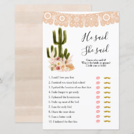 Boho Cactus Taco over liefde zei dat ze games zei