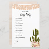 Boho Cactus Taco's over liefdesgebeden voor Baby (Voorkant / Achterkant)